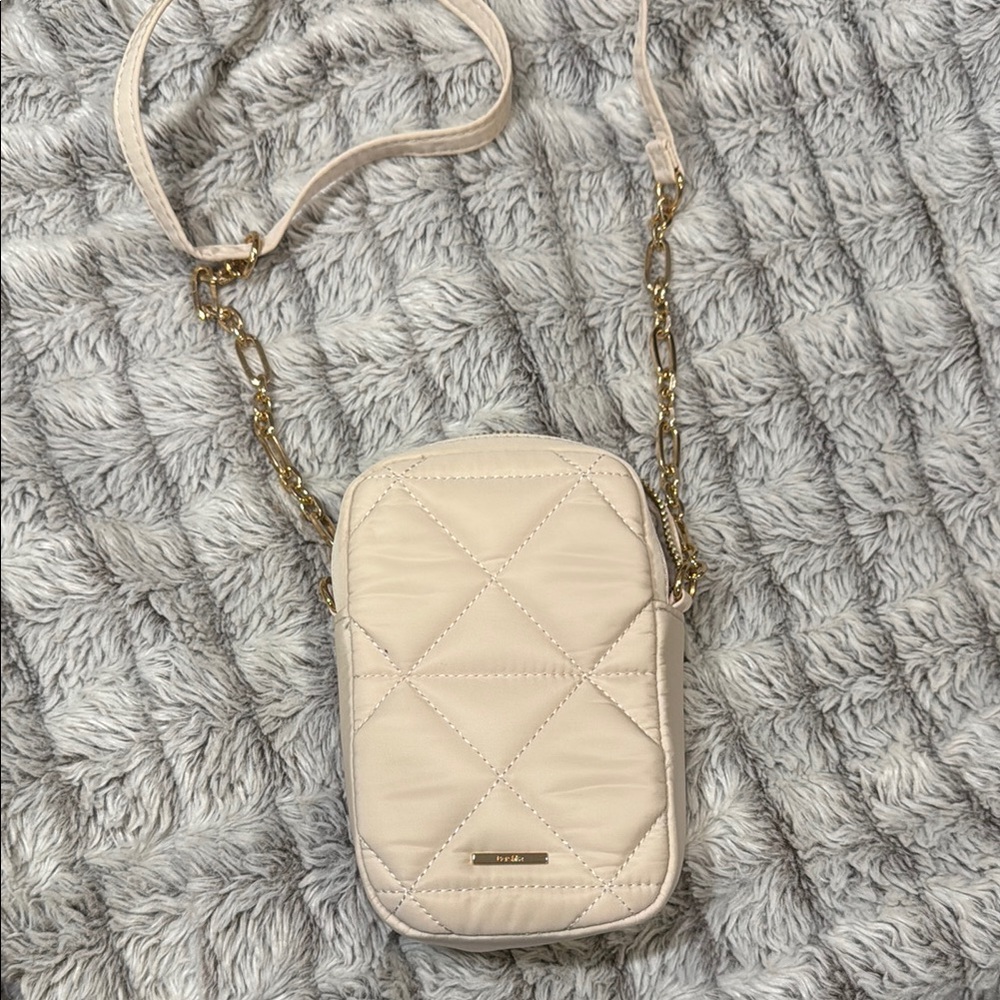 Quilted Crossbody Bag - Cream